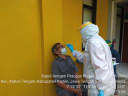 Petugas PODES 2021 Menjalani Rapid Test Antigen