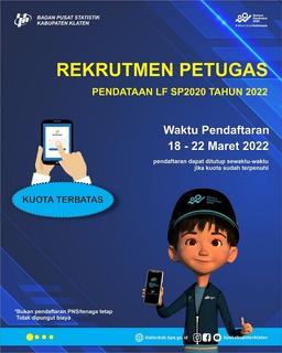 Rekruitmen Petugas Pendataan LF SP2020 Tahun 2022