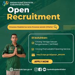 Open Rekruitmen Pegawai Pemerintan Non Pegawai Negeri (PPNPN)