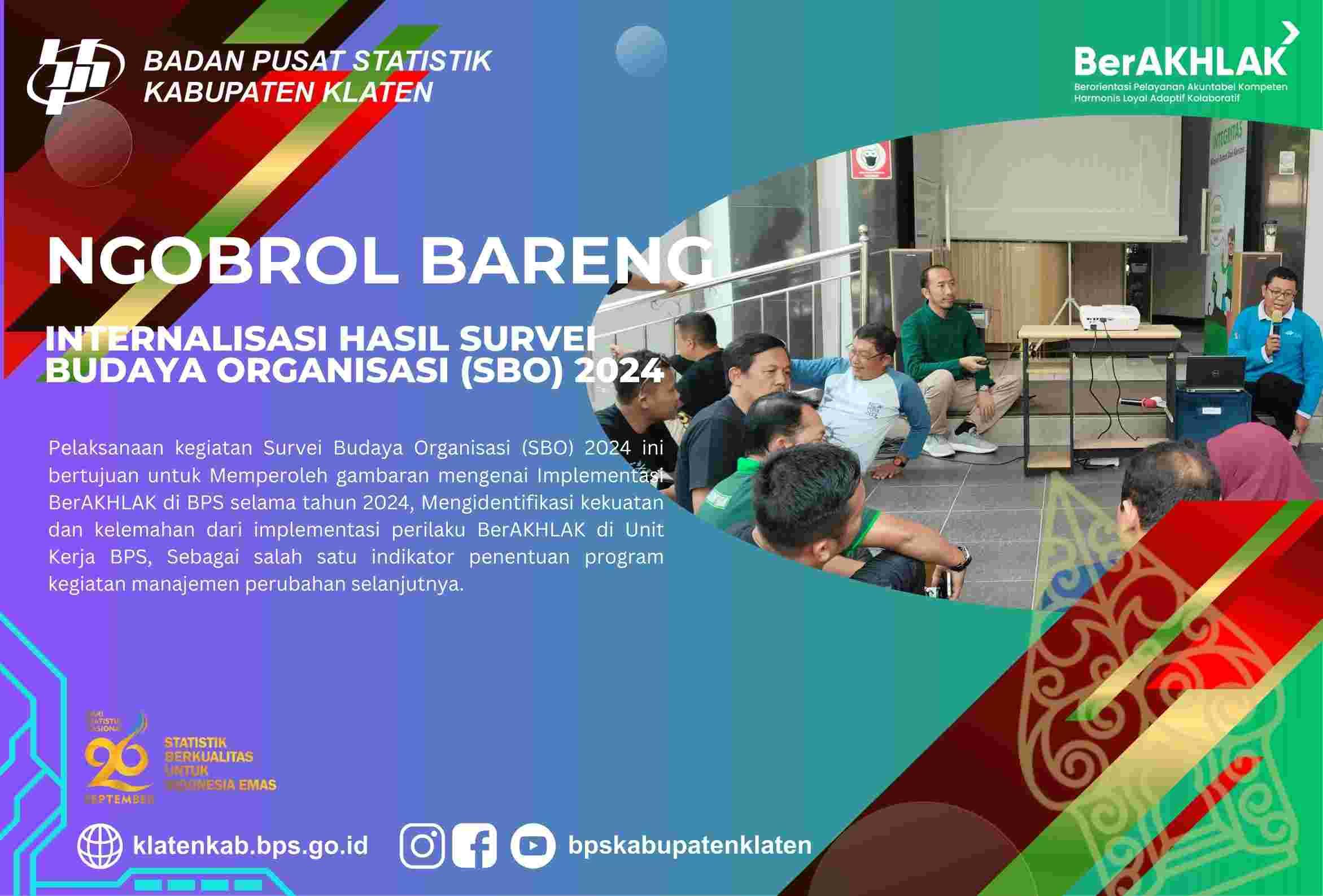 Ngobrol Bareng internalisasi hasil survei budaya organisasi (SBO) 2024