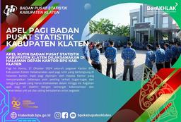 Morning roll call of the Central Statistics Agency of Klaten Regency