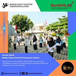 Senam Sehat  Badan Pusat Statistik Kabupaten Klaten