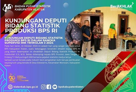 Kunjungan Deputi Bidang Statistik Produksi BPS RI