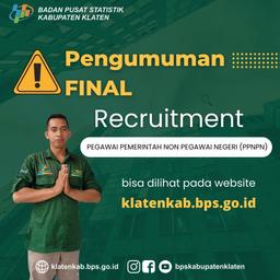 Pengumuman Final Seleksi Calon PPNPN