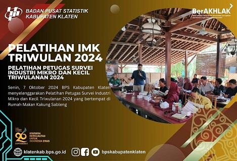 Pelatihan Petugas Survei Industri Mikro dan Kecil Triwulanan 2024