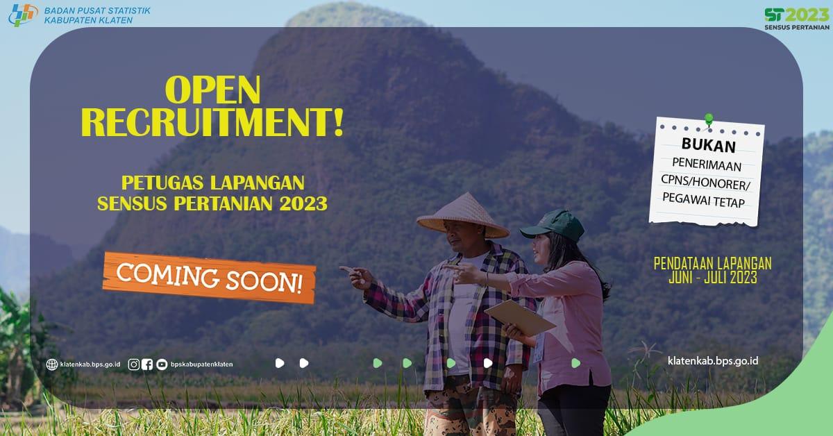 Coming Soon: Open Rekruitmen Petugas ST2023