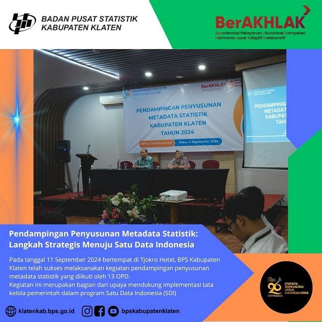 Statistical Metadata Compilation Assistance: Strategic Steps Towards One Data Indonesia