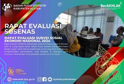 Rapat Evaluasi Survei Sosial Ekonomi Nasional 2024