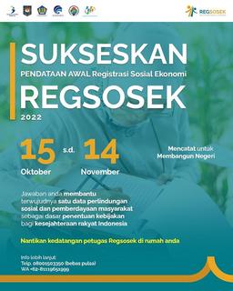 Pendataan Awal Registrasi Sosial Ekonomi Dimulai